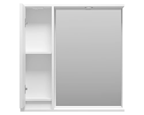 Зеркальный шкаф Brevita Balaton - 80 левый (белый)