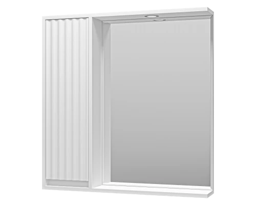 Зеркальный шкаф Brevita Balaton - 80 левый (белый)