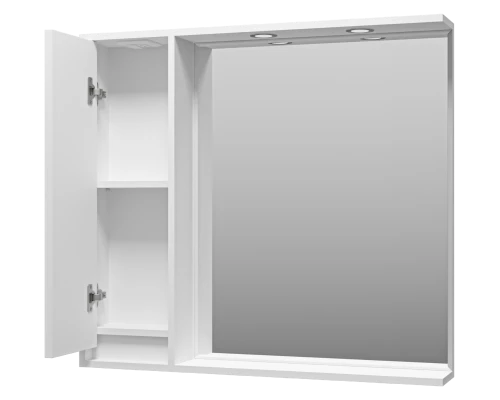 Зеркальный шкаф Brevita Balaton - 90 левый (белый)