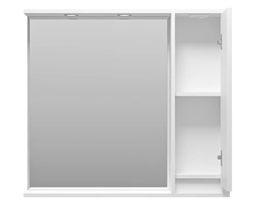 Зеркальный шкаф Brevita Balaton - 90 правый (белый)