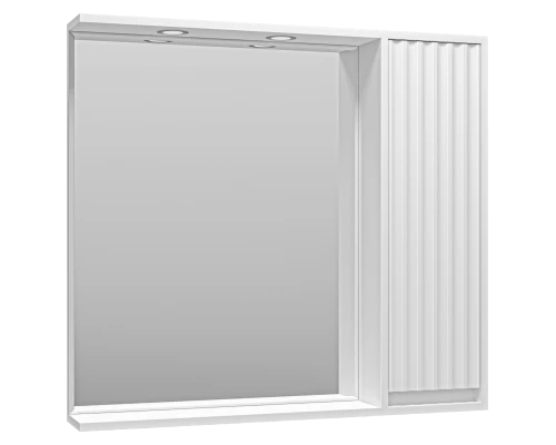 Зеркальный шкаф Brevita Balaton - 90 правый (белый)
