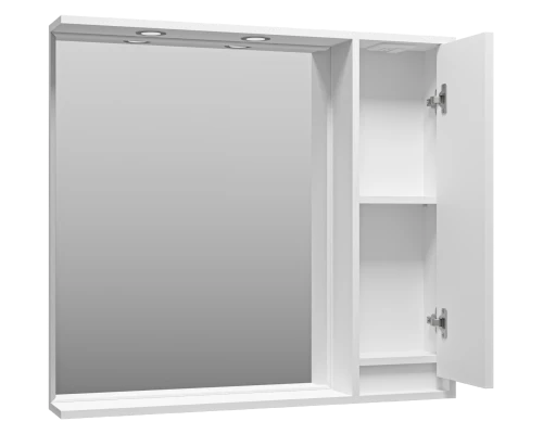 Зеркальный шкаф Brevita Balaton - 90 правый (белый)