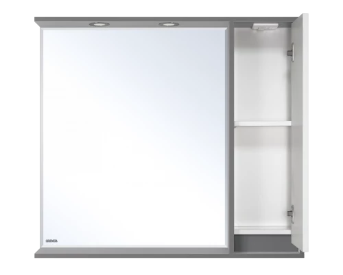 Зеркальный шкаф Brevita Balaton - 90 правый (комбинированный)