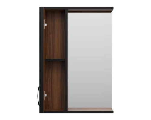 Зеркальный шкаф Misty Кедр - 50 левый