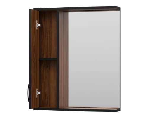 Зеркальный шкаф Misty Кедр - 60 левый