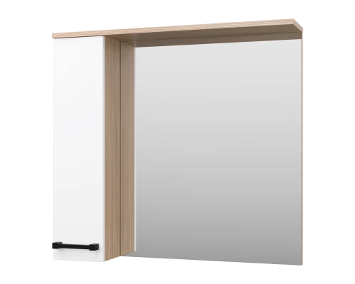 Зеркальный шкаф Misty Крафт - 80 левый