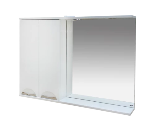 Зеркальный шкаф Misty Куба- 120 Зеркало-шкаф(свет) лев. П-Куб-01120-011Л