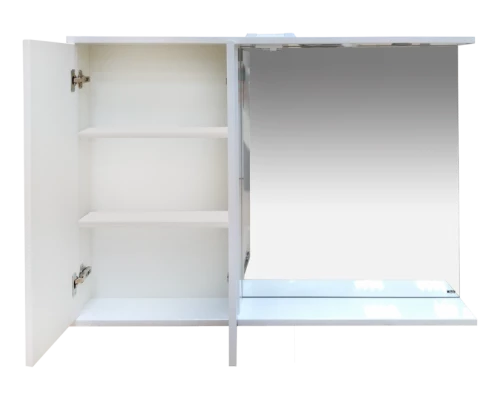 Зеркальный шкаф Misty Куба- 120 Зеркало-шкаф(свет) лев. П-Куб-01120-011Л