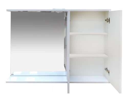 Зеркальный шкаф Misty Куба- 120 Зеркало-шкаф(свет) прав. П-Куб-01120-011П