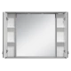 Зеркальный шкаф Misty Лувр - 105 (серый) П-Лвр03105-1504