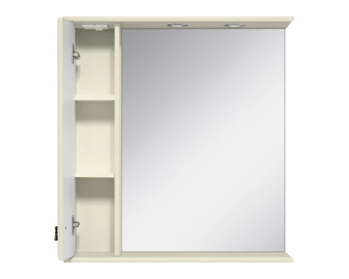 Зеркальный шкаф Misty Лувр - 75 левый (слоновая кость) П-Лвр03075-1014Л