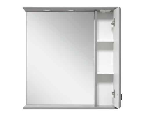 Зеркальный шкаф Misty Лувр - 65 правый (серый) П-Лвр03065-1504П