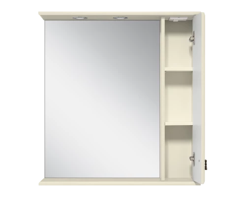 Зеркальный шкаф Misty Лувр - 65 правый (слоновая кость) П-Лвр03065-1014П