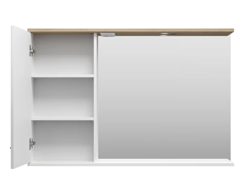 Зеркальный шкаф Misty Респект - 120 левый