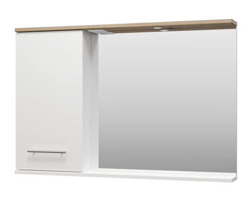 Зеркальный шкаф Misty Респект - 120 левый