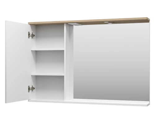 Зеркальный шкаф Misty Респект - 120 левый