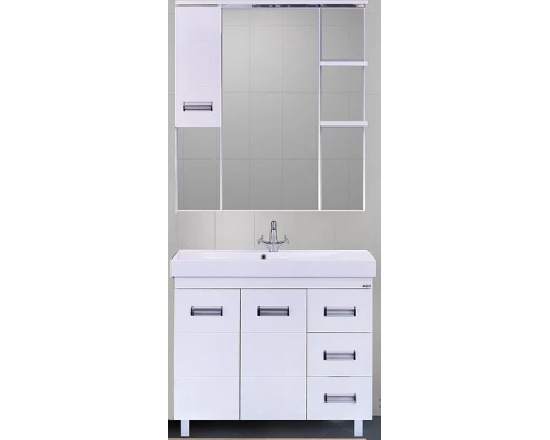 Зеркальный шкаф Misty Селена- 90 Зеркало - шкаф лев. П-Сел02090-01Л