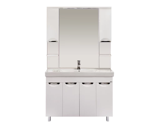 Зеркальный шкаф Misty София -120 Зеркало - шкаф (свет) белая эмаль П-Соф02120-011Св