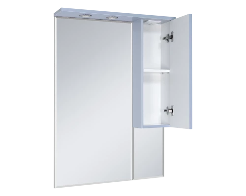 Зеркальный шкаф Misty Терра - 70 серый правый П-Тер02070-0501П