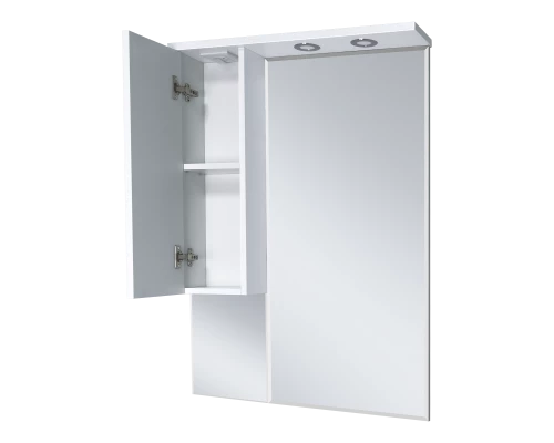 Зеркальный шкаф Misty Терра - 70 белый левый П-Тер02070-011Л