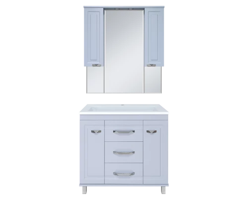 Зеркальный шкаф Misty Терра - 90 серый П-Тер02090-0501