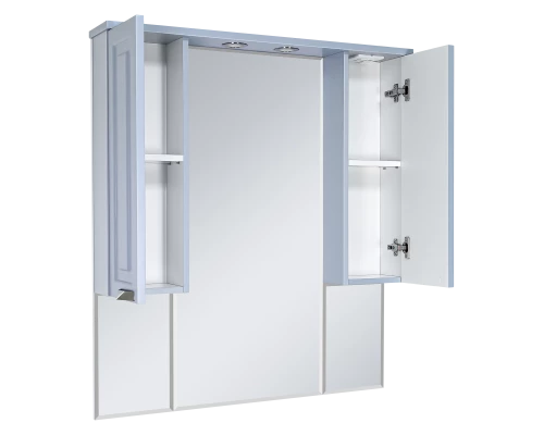 Зеркальный шкаф Misty Терра - 90 серый П-Тер02090-0501