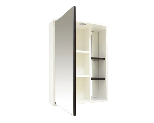 Зеркальный шкаф Misty Венера - 55 Зеркало-шкаф лев. со светом комбинированное П-Внр04055-25СвЛ