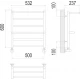 Полотенцесушитель Terminus Анкона П6 500х600