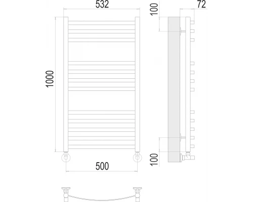 Полотенцесушитель Terminus Авиэль П12 500х1000