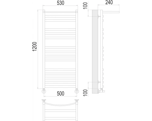 Полотенцесушитель Terminus Енисей с/п П15 500х1200