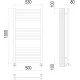 Полотенцесушитель Terminus Грета П13 500х1000