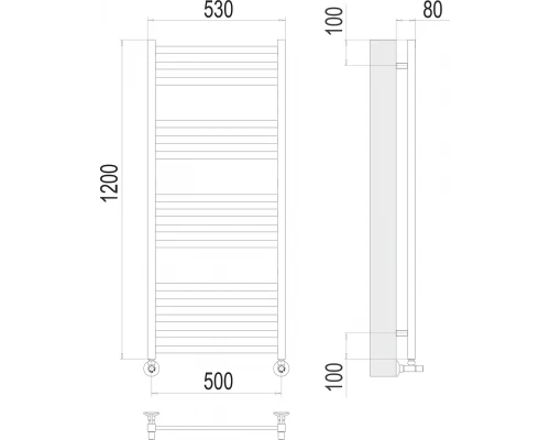Полотенцесушитель Terminus Грета П15 500х1200