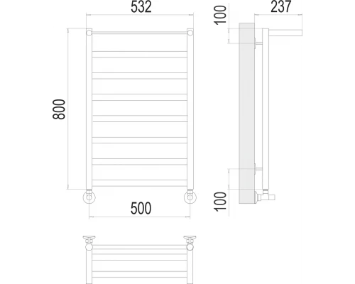 Полотенцесушитель Terminus Хендрикс П8 500х800