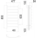 Полотенцесушитель Terminus Классик П8 400х800 бп600