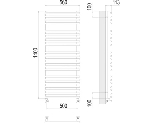 Полотенцесушитель Terminus Кремона П22 500х1400