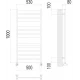 Полотенцесушитель Terminus Латте П11 500х1000
