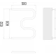 Полотенцесушитель Terminus М-образный 1" БШ 600х500