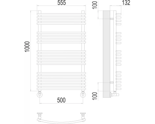 Полотенцесушитель Terminus Марио П19 500х1000