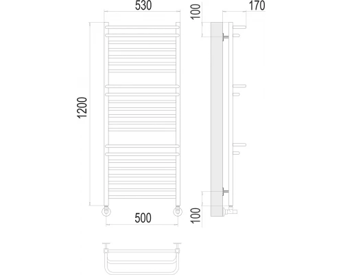 Полотенцесушитель Terminus Орион П22 500х1200