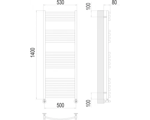 Полотенцесушитель Terminus Палермо П18 500х1400