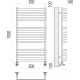 Полотенцесушитель Terminus Рид П13 500х1000