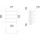 Полотенцесушитель Terminus Стандарт П4 400х500 бп320