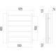 Полотенцесушитель Terminus Вега П6 500х600 бп500