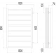 Полотенцесушитель Terminus Вега П8 500х800 бп600