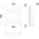 Полотенцесушитель Terminus Юпитер П6 500х600