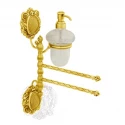 Полотенцедержатель Migliore Cleopatra 16699 c дозатором золото, 20 см Полотенцедержатель Migliore Cleopatra 16699 c дозатором золото, 20 см
