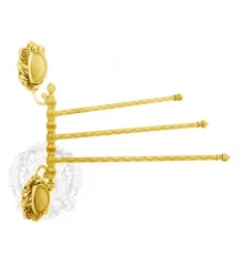 Полотенцедержатель поворотный Migliore Cleopatra 16700 золото, 35 см