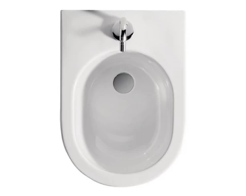 Биде подвесное Kerasan Flo New с крепежом WB9N, цвет белый, 312301