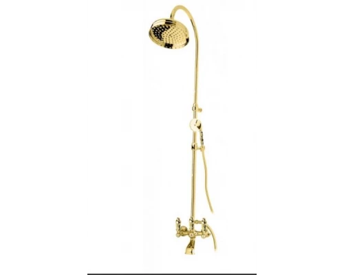 Душевая система Cezares FIRST-CVD-03/24-M, золото 24 карат, ручки металл