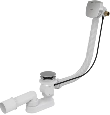 Слив-перелив для ванны AlcaPlast A564CRM1-80, белый/хром